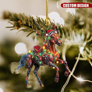 Personalized Horse Christmas Ornament - 2024 New Release
