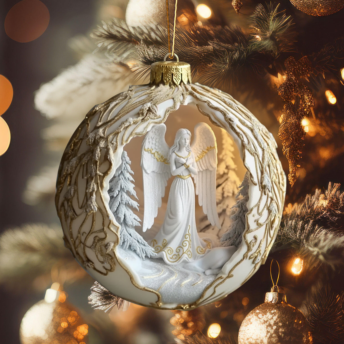 Guardian Angel Christmas Hanging Ornament