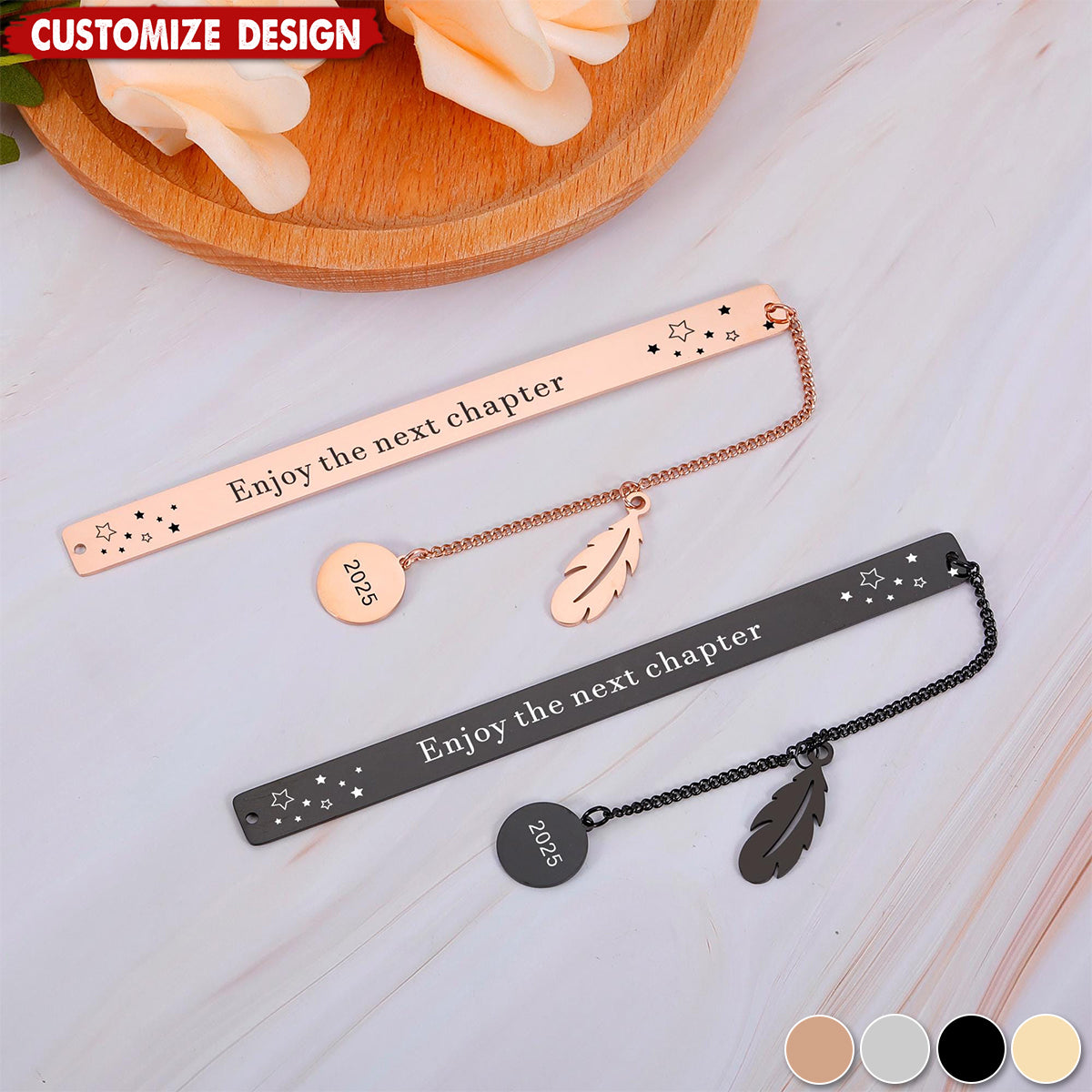 Enjoy The Next Chapter-Personalized Bookmark-Gift for Women Men