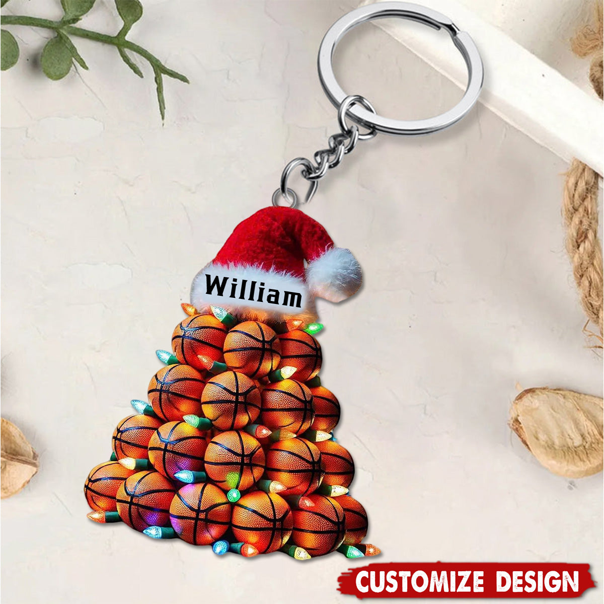 Customized Basketball Keychains Personalized Basketball Keychain-Gift for Basketball Fans - OKBANDS