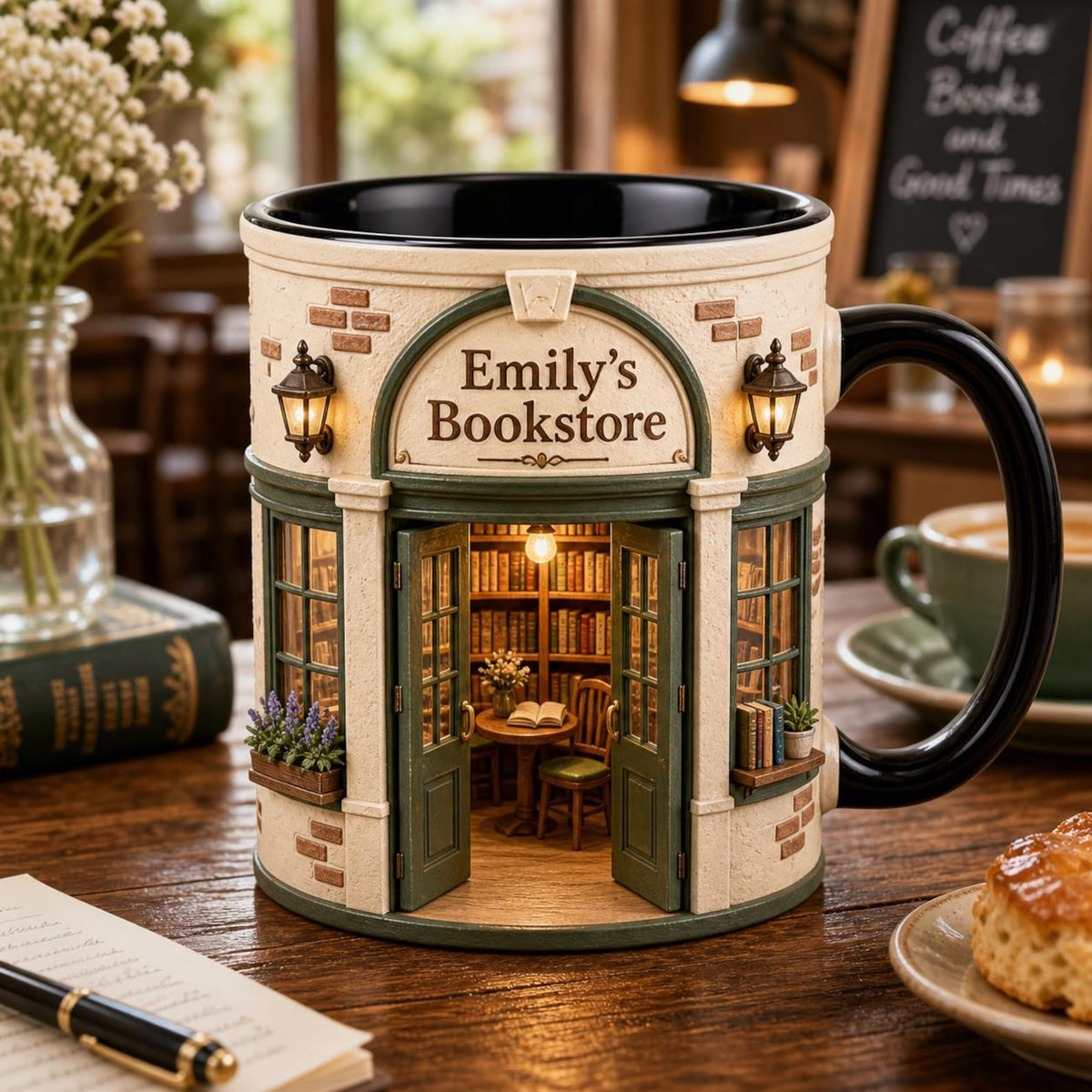Personalized Bookstore Mug-Gift For Book Lover