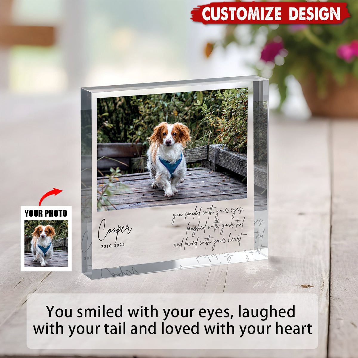 Personalized Pet Memorial Plaque - Pet Loss Keepsake