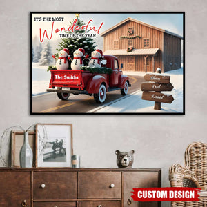 Personalized It's The Most Time Of The Year Family Poster