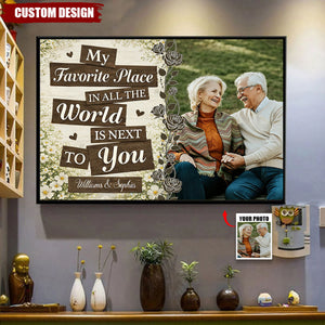 Personalized Loving Couple Poster - Gift For Romantic Couple
