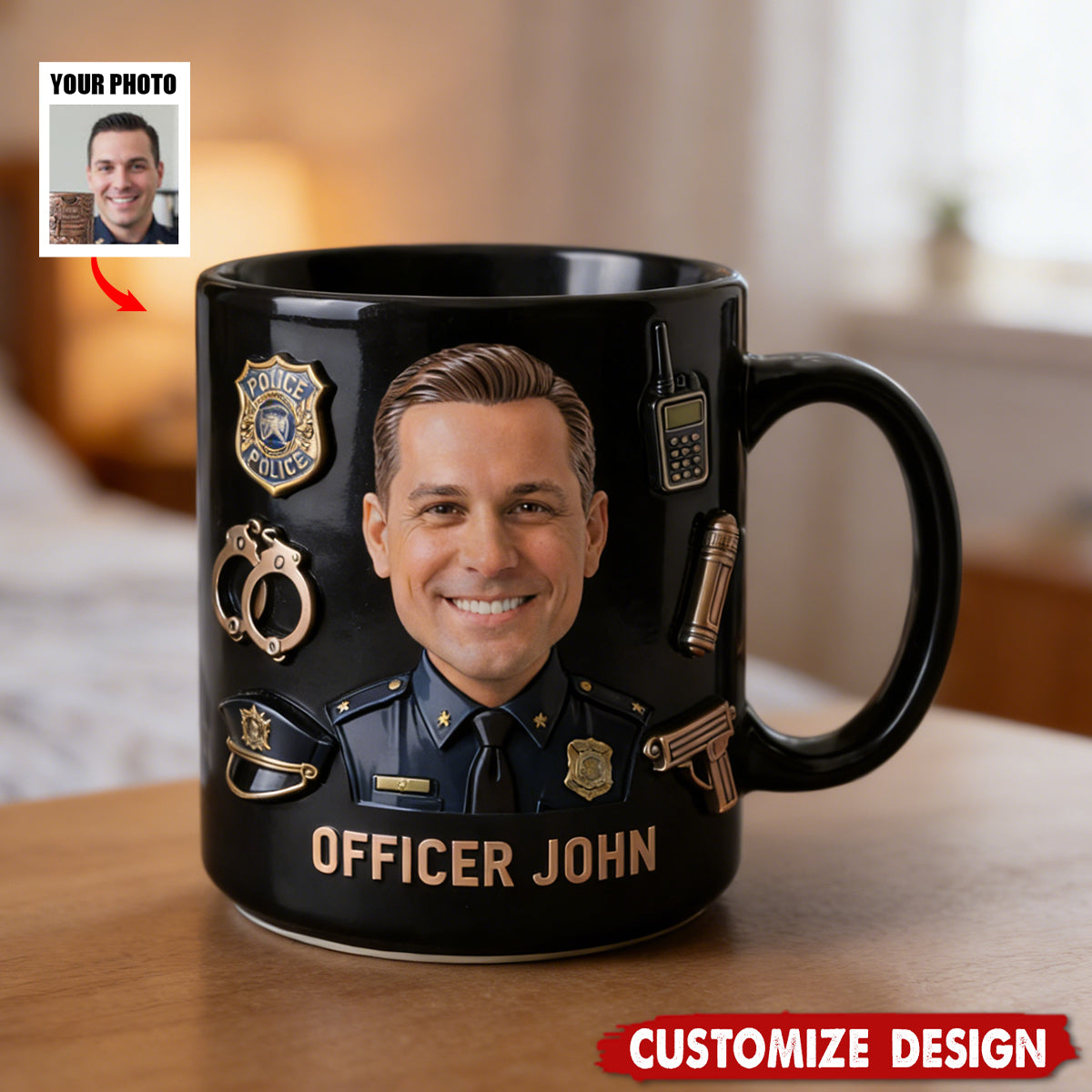 Personalized Police Officer Mug