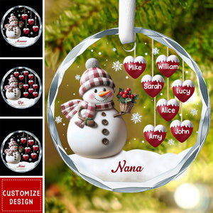 If Nothing Is Going Well, Call Your Grandmother - Family Personalized Circle Ornament