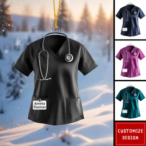 Personalized Scrub Acrylic Christmas Ornament-2024 New Release