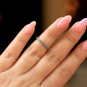F*ck Cancer Nobody Fights Alone- Teal Diamond Ovarian Cancer Ring