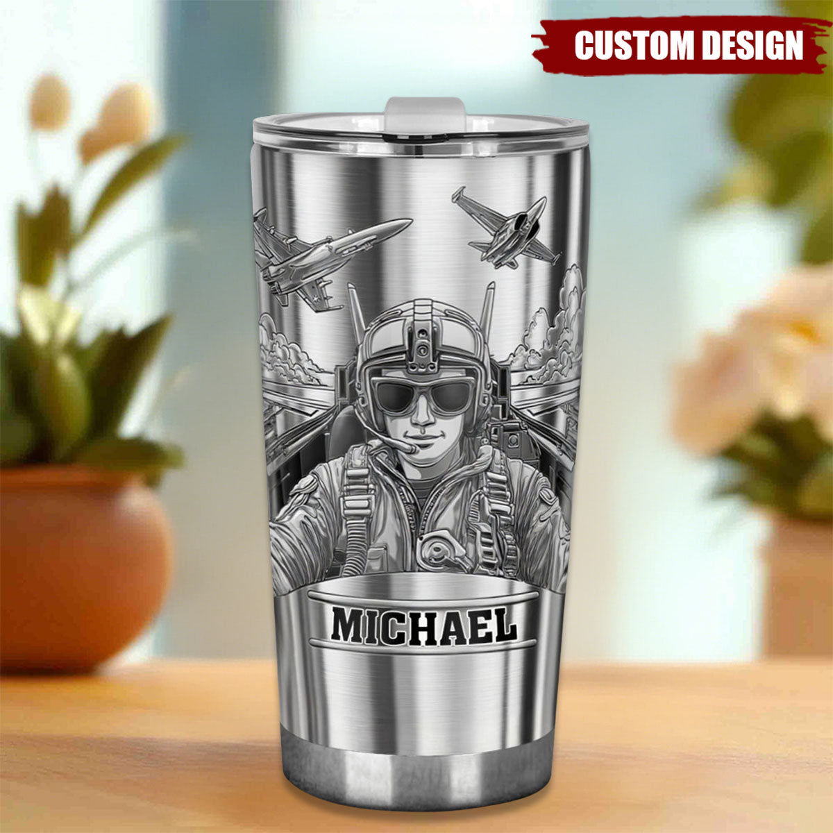 The Sky Is Not The Limit - Personalized Pilot Tumbler