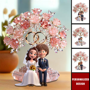 Personalized  Wedding Couple Acrylic Plaque - Gifts For Couple