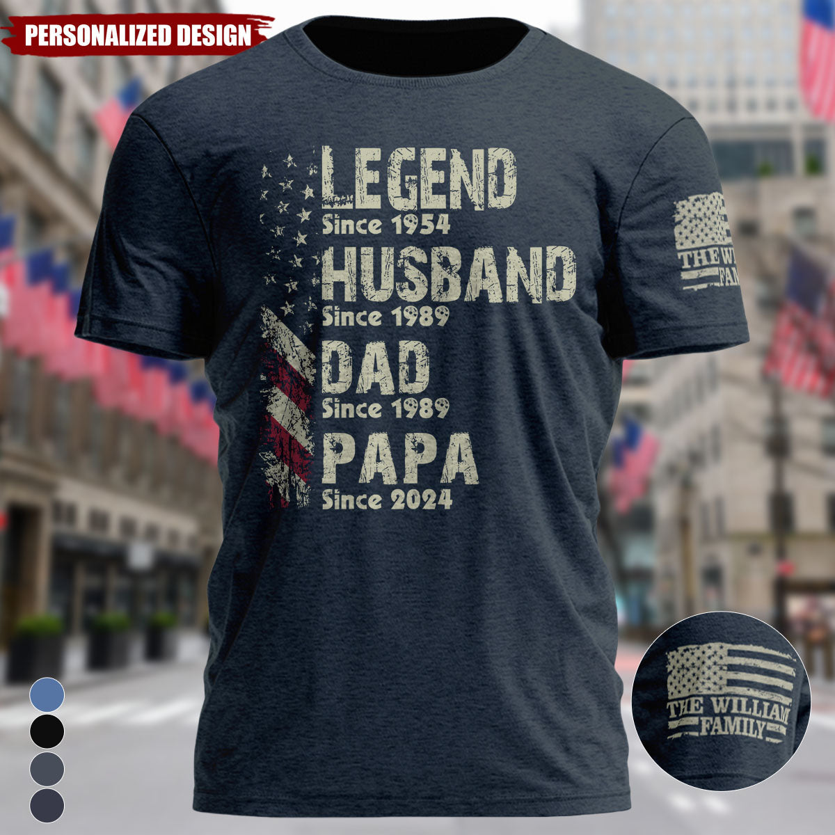 Personalized Legend Husband Dad Papa Since Father's Day Shirt
