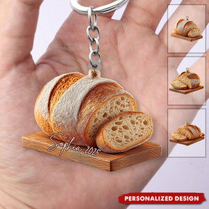 Personalized Sourdough Bread Acrylic Keychain