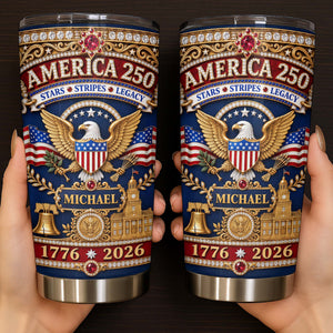 America Stars Stripes Legacy, Stainless Steel Tumbler, Gift For Patriots