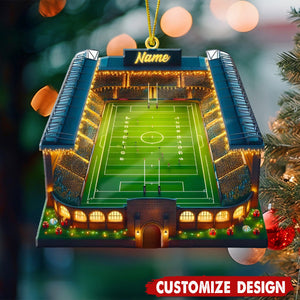 Personalized Christmas American Football Stadium Ornament - Gift For Football Lovers  - 2024 New Release