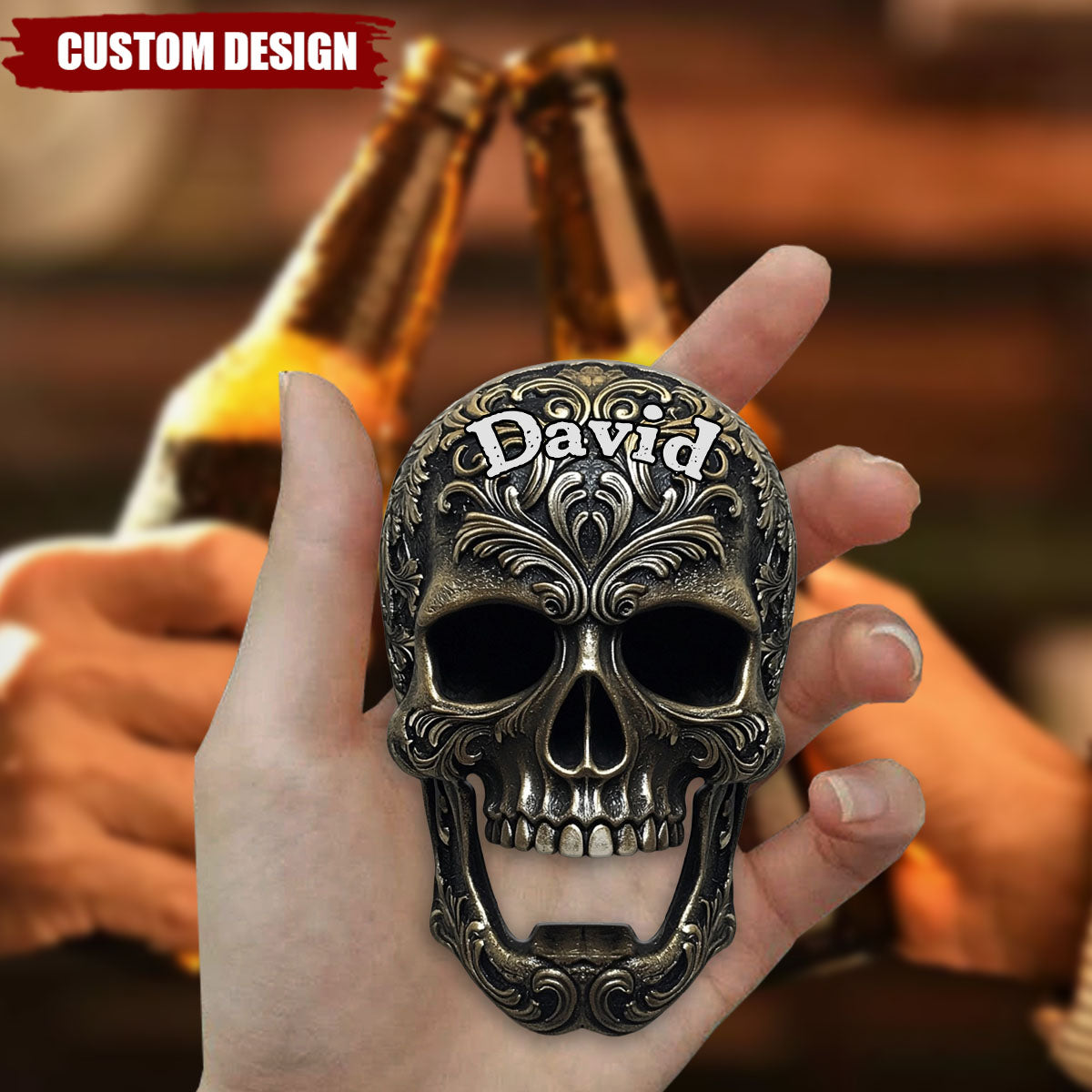 Cool Skull Bottle Opener - Personalized Beer Bottle Opener