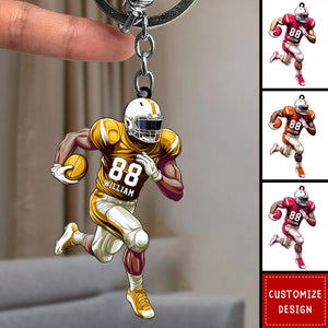 American Football Player Personalized Ornament,Keychain - Gift For American Football Lovers