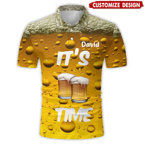 It's Beer Time - Personalized Beer Polo Shirt
