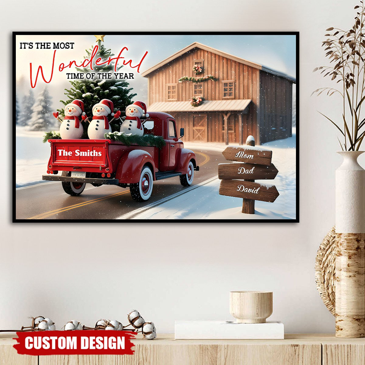 Personalized It's The Most Time Of The Year Family Poster