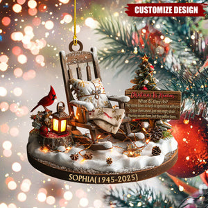 Christmas In Heaven - Personalized Memorial Custom Ornament