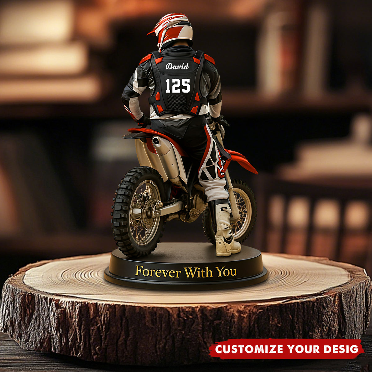 Personalized Motocross Racer Plaque