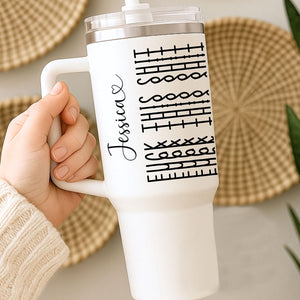 Let The Tumbler Do The Talking-Personalized Fk This Sh*t Tumbler-Gift For Best Friends, Sisters, Family Members, Coworkers
