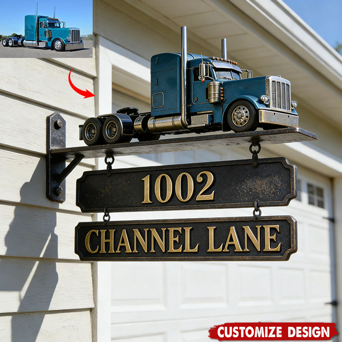 Personalized car photo themed doorplates