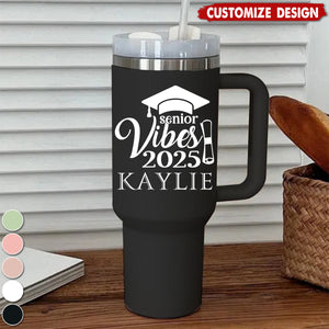 Personalized Graduation Tumbler With Handle-Gift For Class of 2025