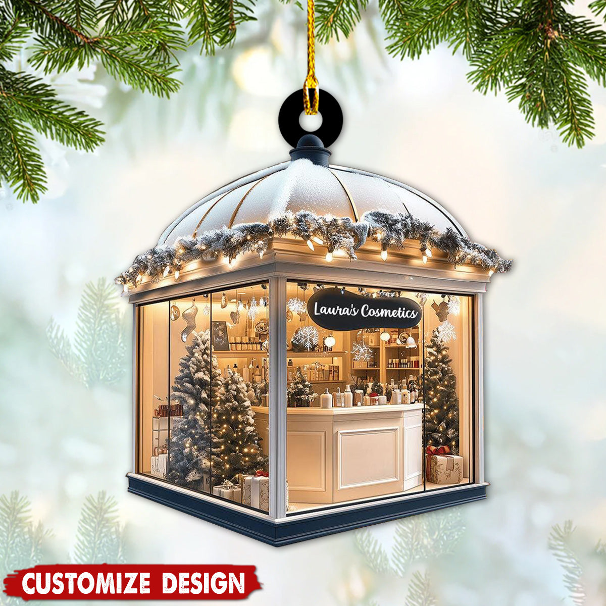 Personalized cosmetic Shop Ornament-Gift For Girl-2024 New Release