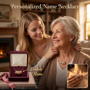 Personalized Engraved Circle Name Necklace -Perfect Mother's Day Gift