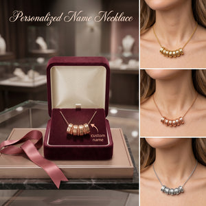 Personalized Engraved Circle Name Necklace -Perfect Mother's Day Gift