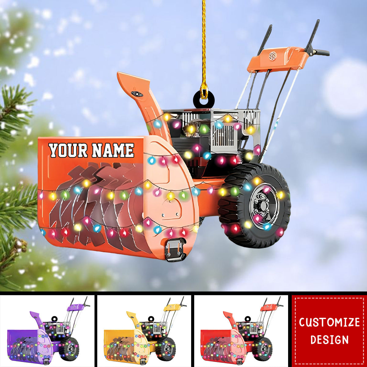 Personalized Snow Blowers Christmas Ornament - 2024 New Release
