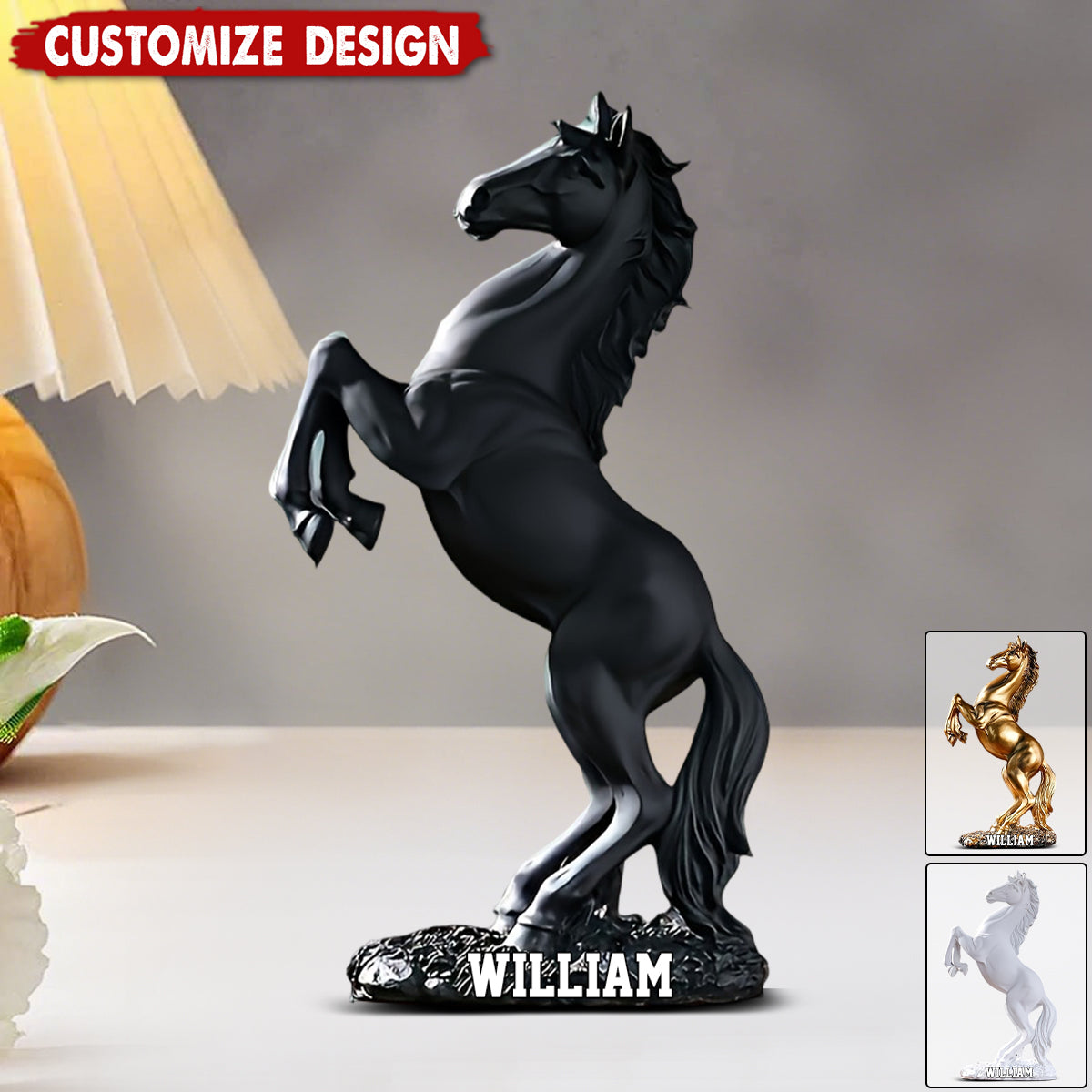 Art Deco Acrylic Horse Plaque-Living Room, Bedroom, Study Room Ornament, ldeal Gift for Equestrian Enthusiasts