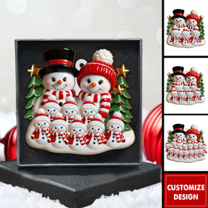 Create A Heartwarming Family Christmas, Personalized Wood Ornament, Gift For Family