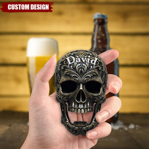 Cool Skull Bottle Opener - Personalized Beer Bottle Opener