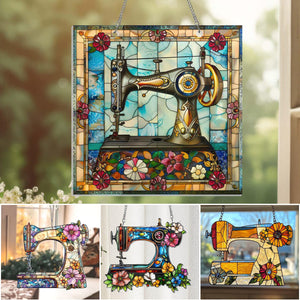 Cute Sewing Machine Suncatcher Ornament-Mother's Day Gift