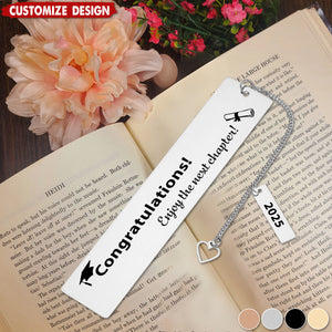 Enjoy The Next Chapter-Personalized Bookmark-Gift for Women Men