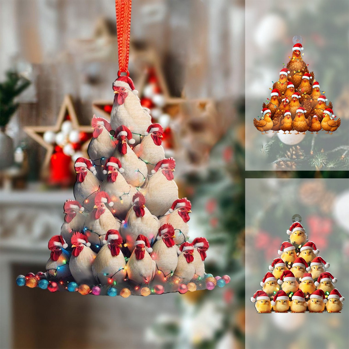 2024 New Release - Chicken Christmas Tree Ornament