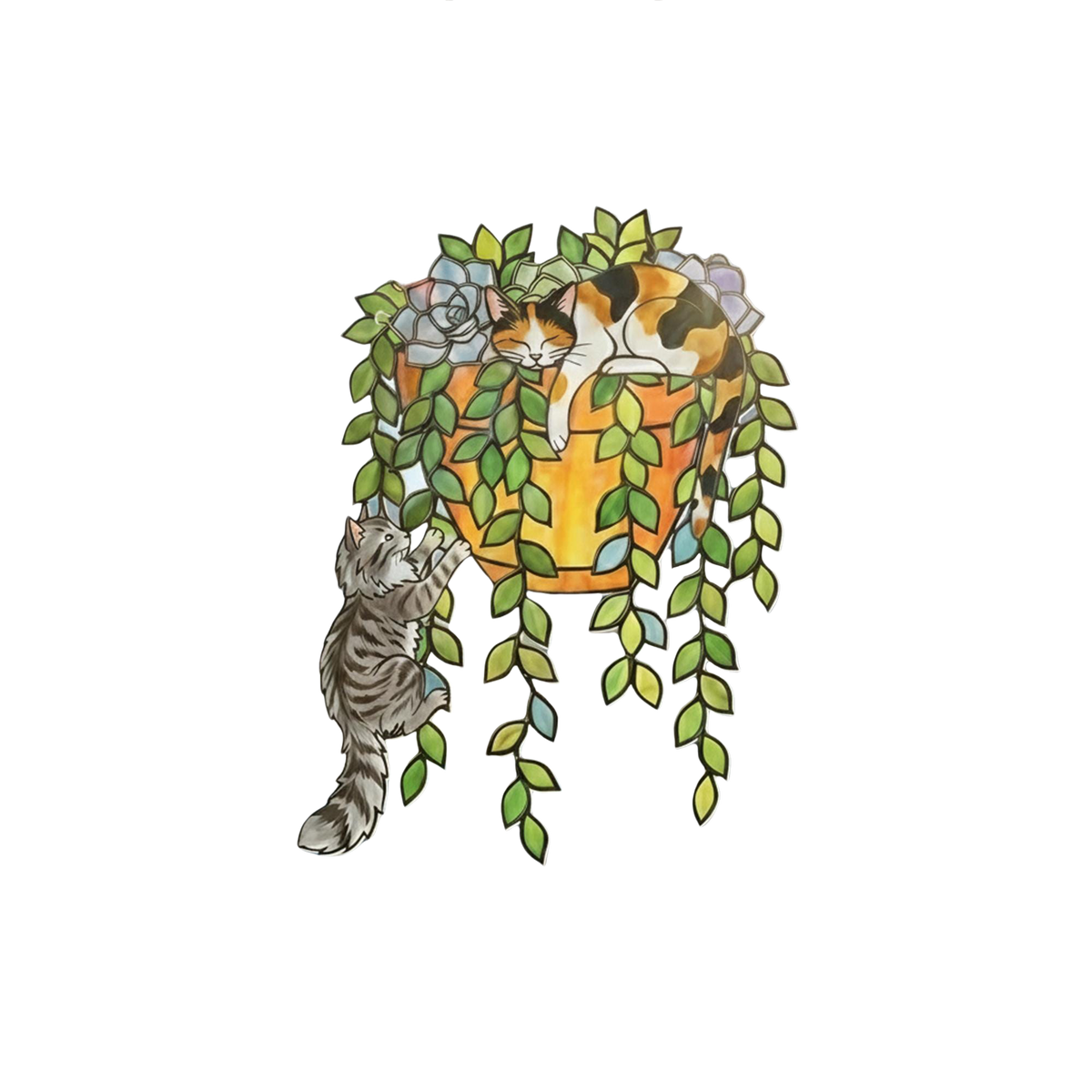 Cat Breed Suncatcher-Holographic Window Hanging for Cat Lovers