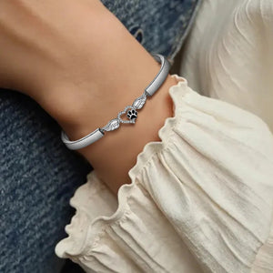 "Angel's Companion" Paw With Wings Memorial Bracelet