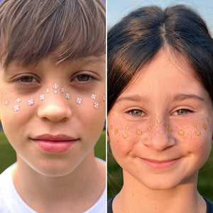 Softball & Baseball Freckles Temporary Tattoos for Girls, Boys, Kids & Adults