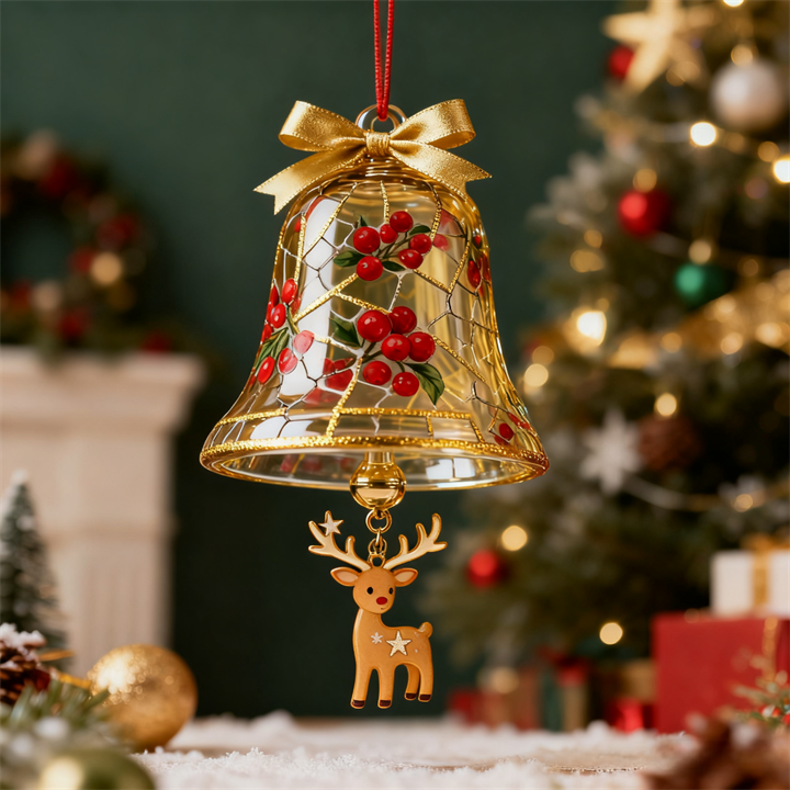 Christmas Bell Acrylic Pendant Ornament
