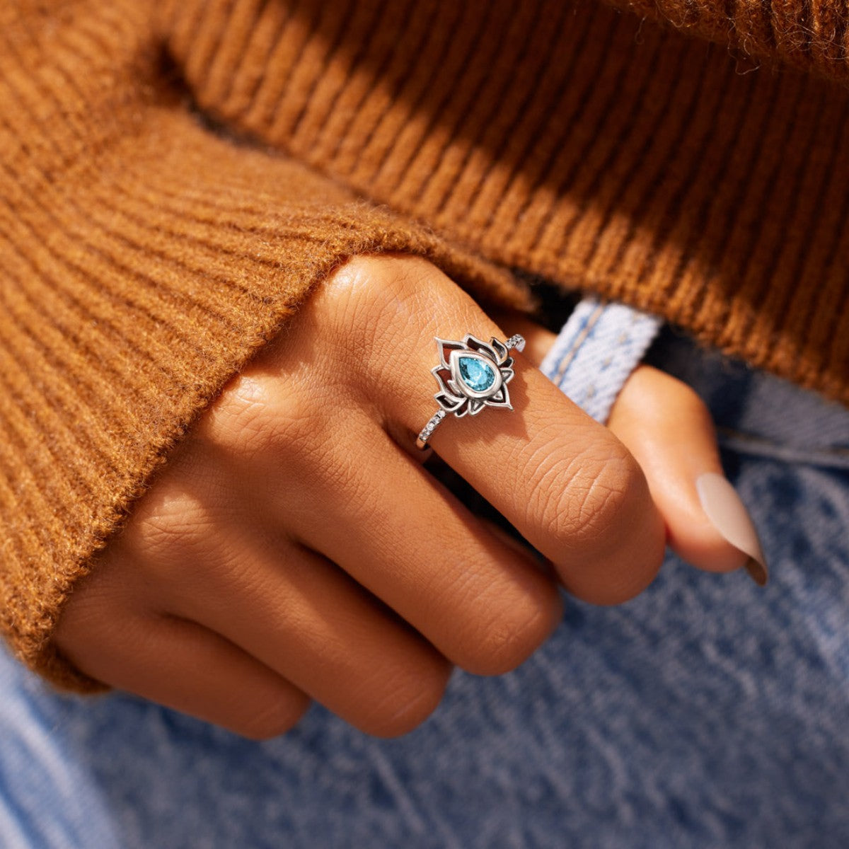 F*ck It and Begin Again Lotus Ring