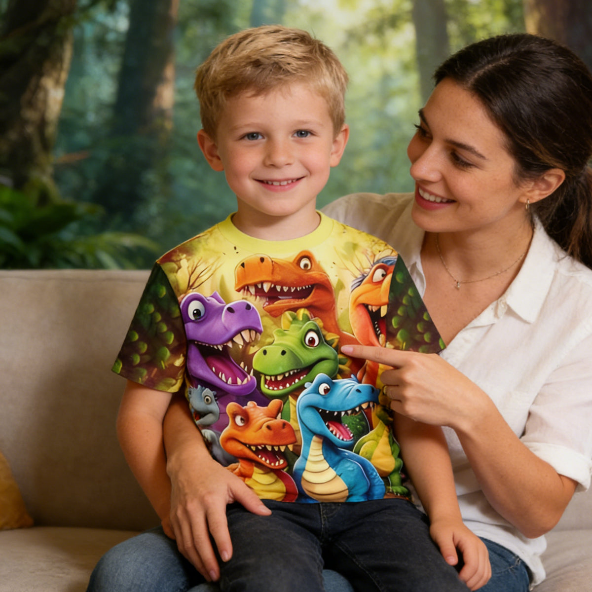Dinosaur 3D-Print Kid T-Shirt