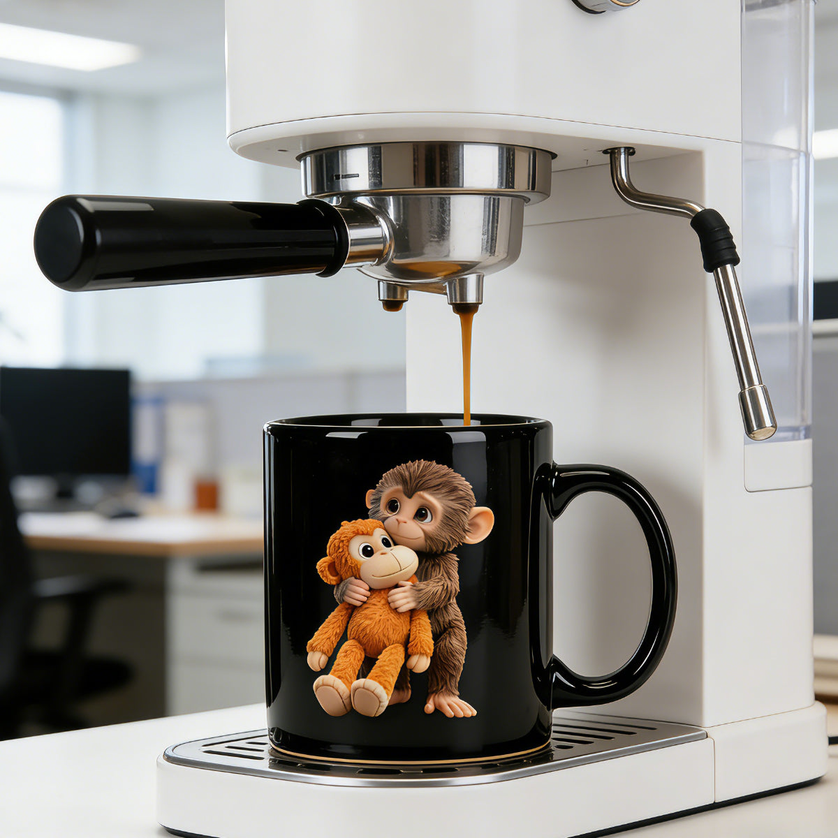 Cute Monkey Couple Mug - Gift For Him & Her
