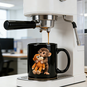 Cute Monkey Couple Mug - Gift For Him & Her