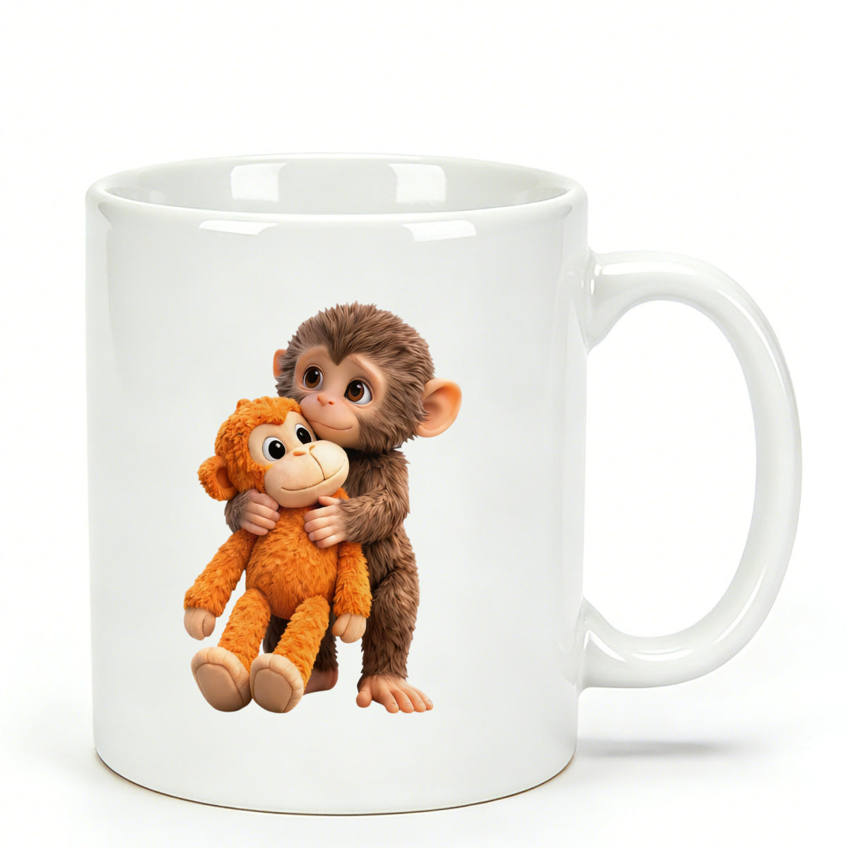 Cute Monkey Couple Mug - Gift For Him & Her
