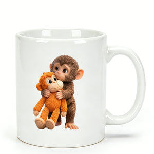 Cute Monkey Couple Mug - Gift For Him & Her
