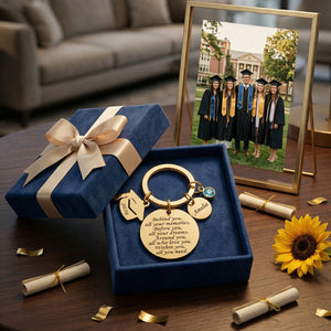 Personalized 2026 Graduation Keepsake: Gold /Silver Stainless Steel Keychain