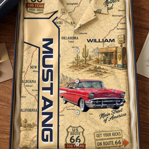 Celebrate 100 Years of Road Route 66 - This Is How I Roll - Custom Vehicle Photo Upload Car Route 66 Hawaiian Shirt