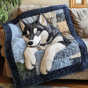 Sleepy Husky Quilted Blanket